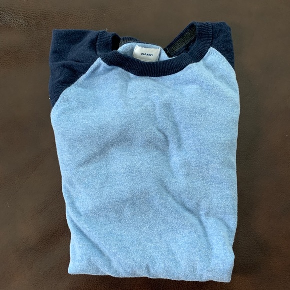 OLD NAVY Men’s Periwinkle/Navy Crewneck Sweater - Picture 6 of 6